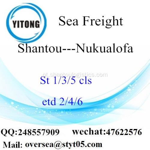 Consolidação de LCL Shantou Porto de Nukualofa